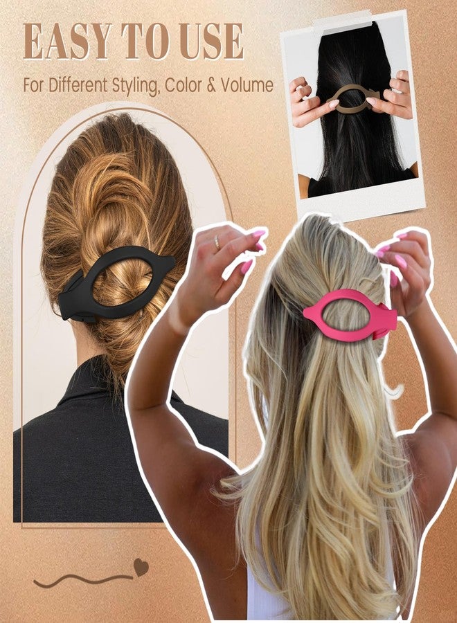 DEPOKA Flat Hair Clips for Women-8Pcs Large Matte No-Slip French Concord Claws, Accessories for Thick & Thin Hair (Colorful, Oval) - Image 4
